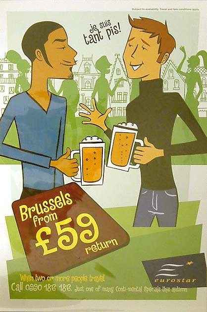 Poster, Eurostar 'Brussels from £59 Return'