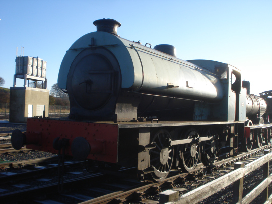 Juno caught outside during a shunt at Shildon in November,