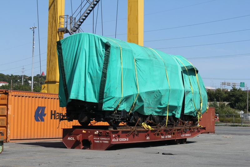 Loco stored ready for shipping