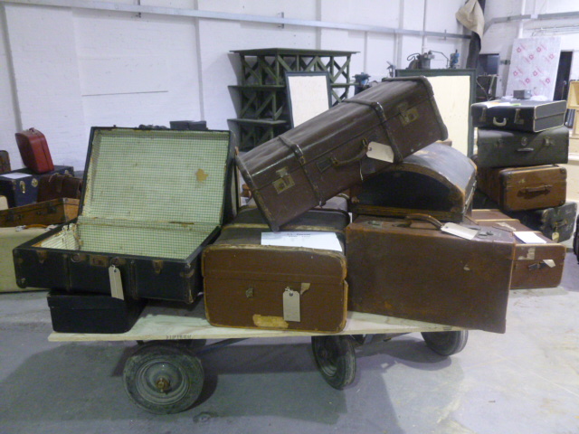 And here is a prototype of one of the luggage stacks. The suitcases have all been donated by visitors. We'll use them to house the great stories that people have told us about their travelling experiences.