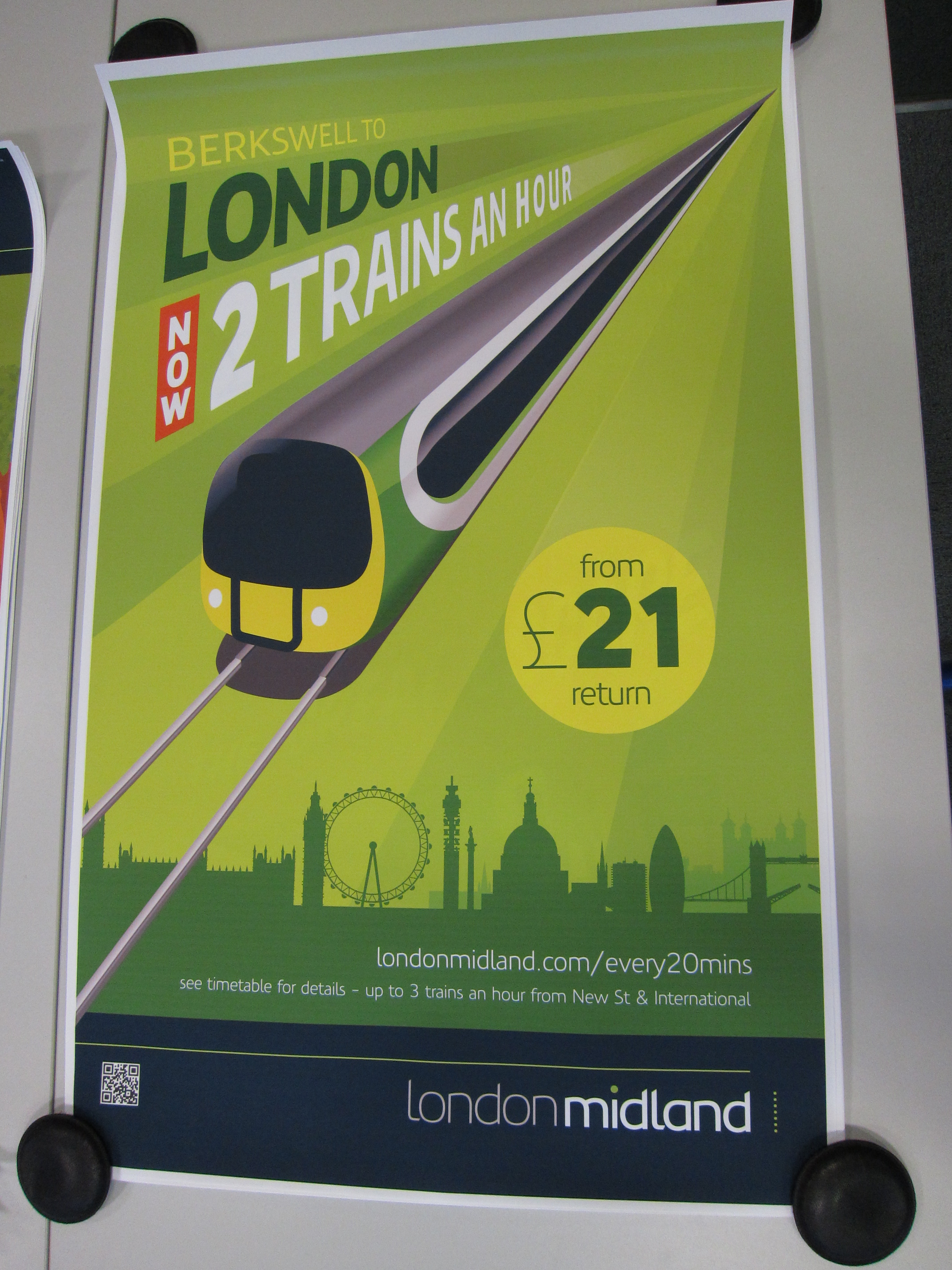 London Midland. Berkswell to London now 2 trains an hour. Autumn 2011