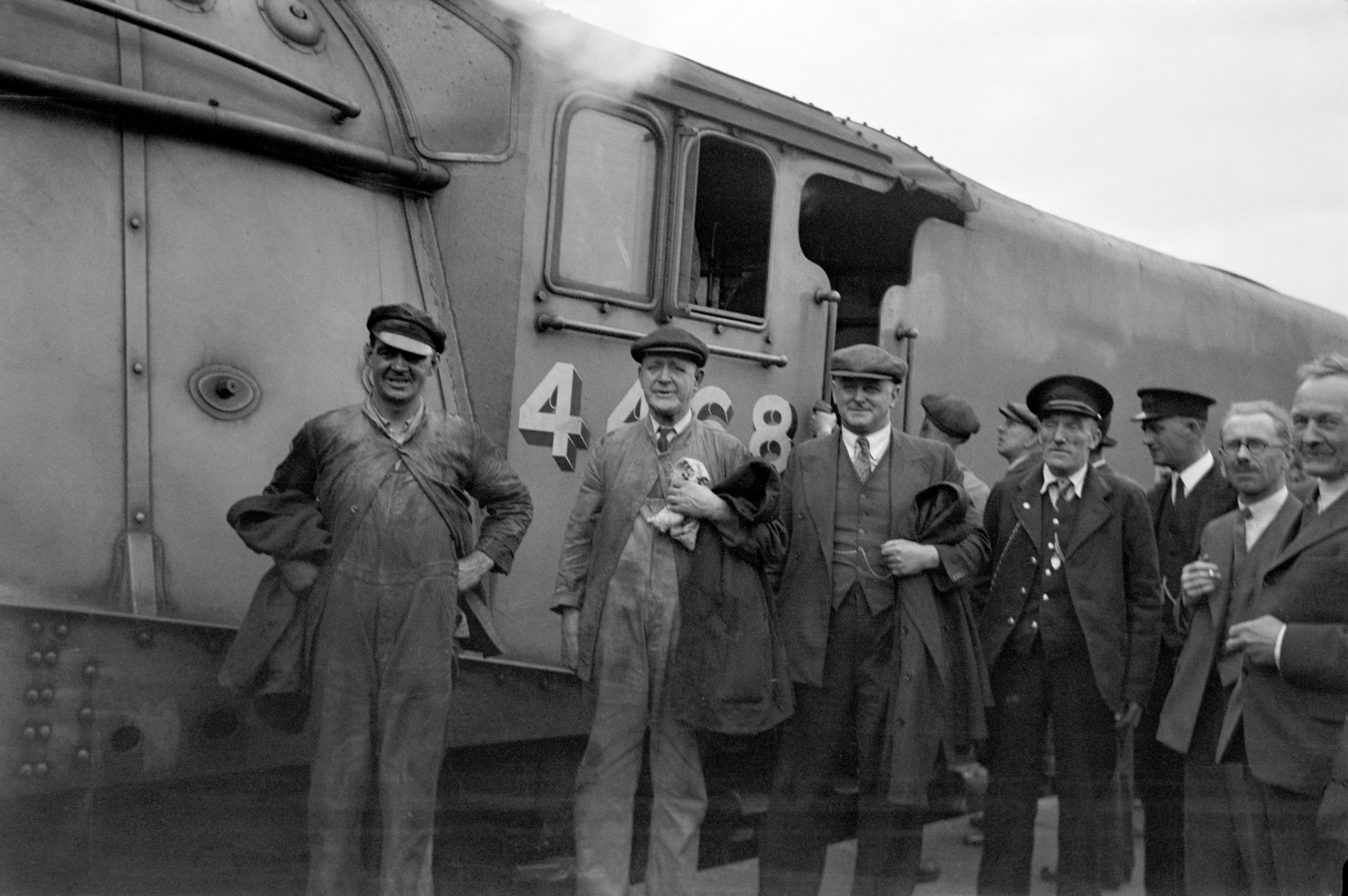 Mallard locomotive crew National Railway Museum