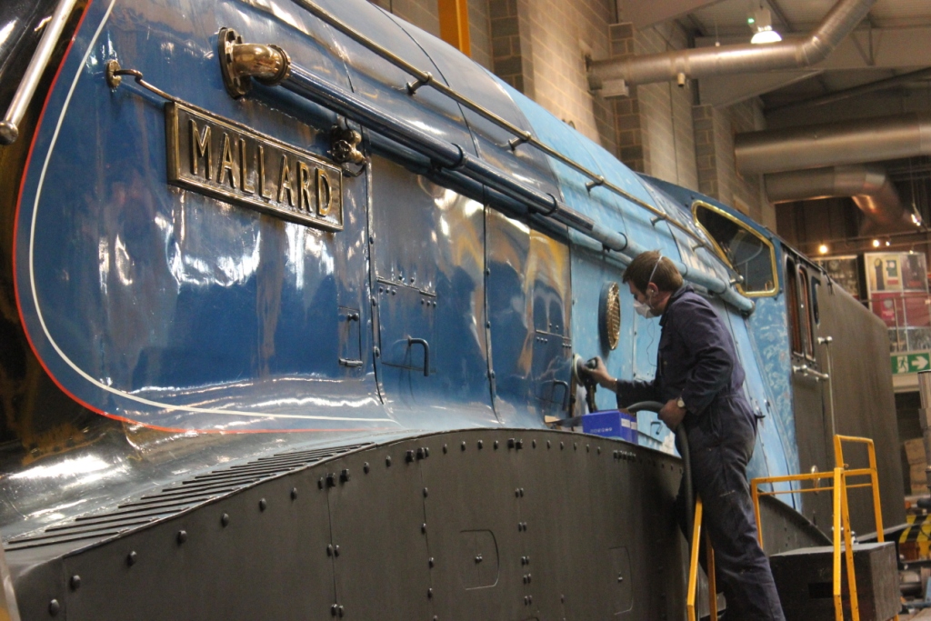 Mallard Locomotive Repaint at the National Railway Museum