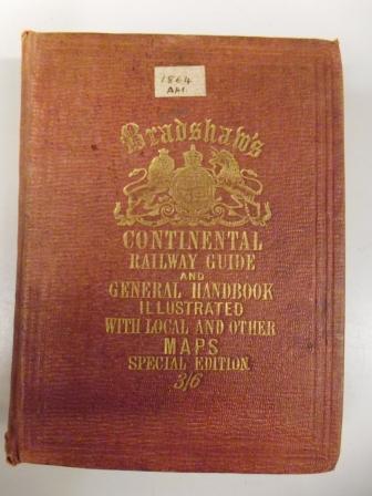 An 1864 edition of Bradshaw's Continental guide in the museum's collection. 