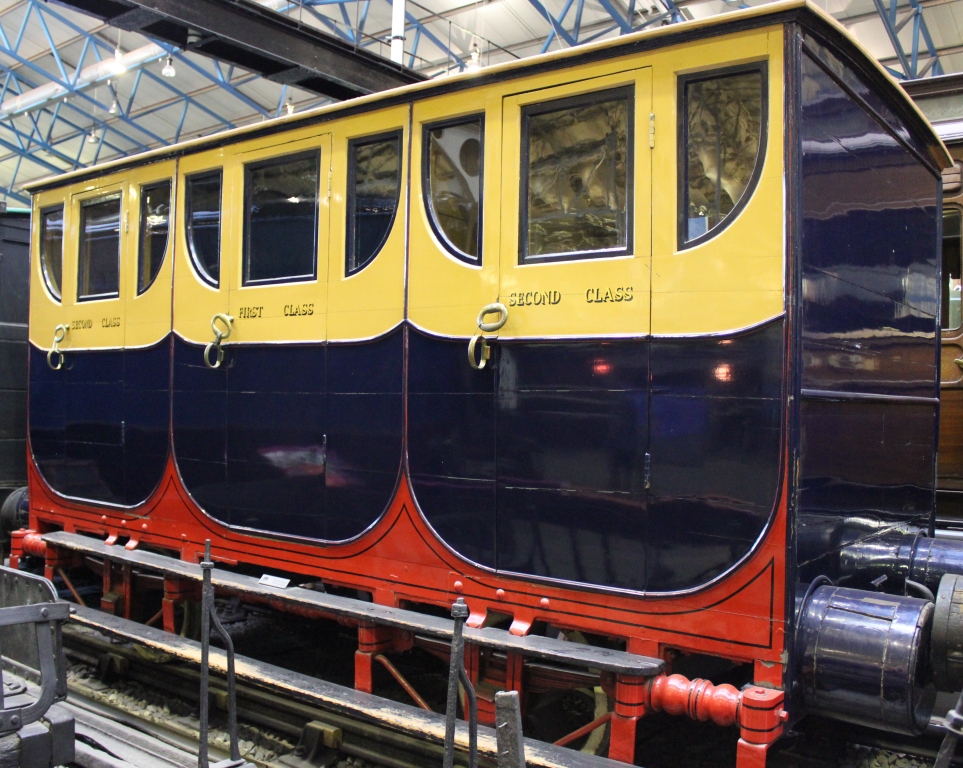 An original 1834 Bodmin and Wadebridge Railway composite carriage.