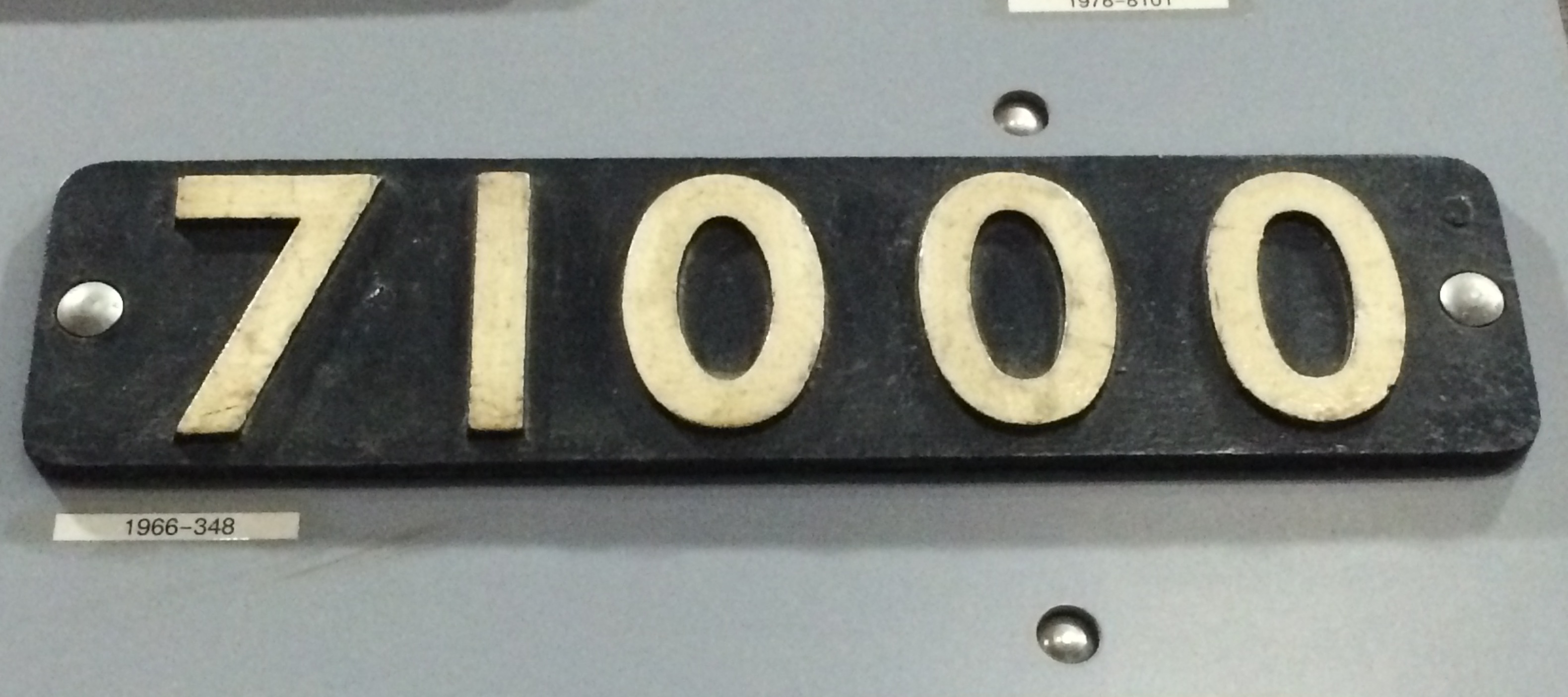 Smokebox door plate, Duke of Sutherland (1966-348)