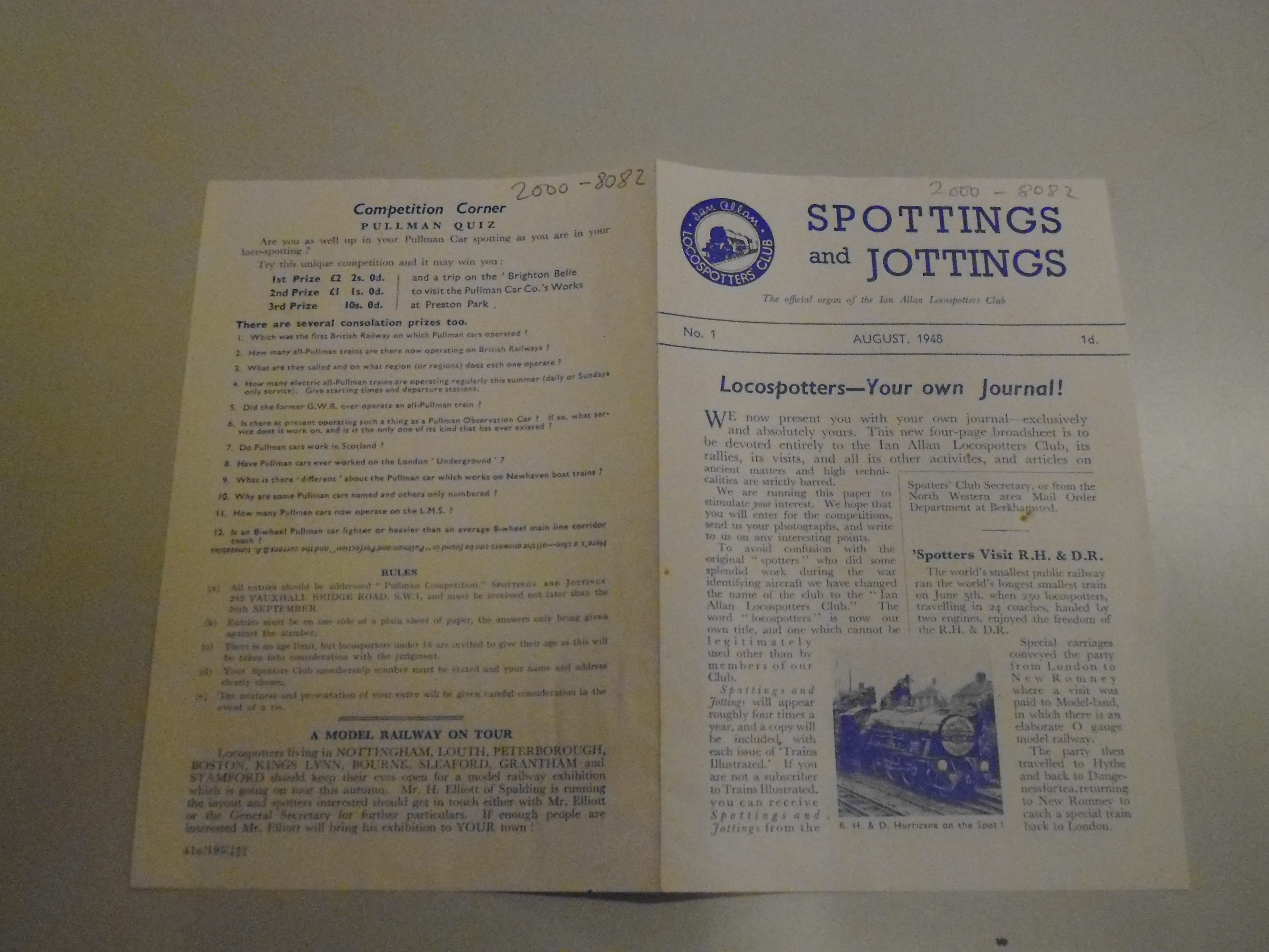 Spottings and jottings - the journal of Ian Allan's Locospotters Club