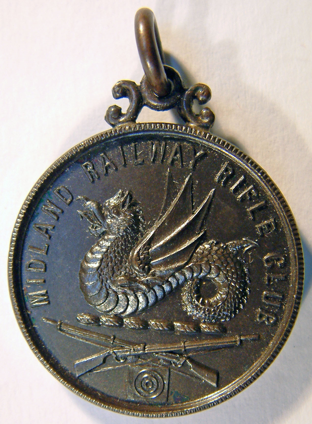 1984-7305 Bronze Medallion, Midland Railway Rifle Club Chairman’s Cup Award 1908