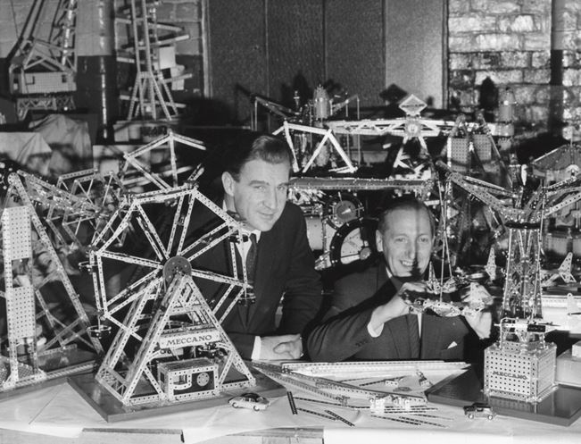 Meccano, January 1968.‘Managing Director Mr Joe Fallman and (right) Mr Thomas Gee, Export Sales Manager’. The success of the Meccano empire, gave Hornby the resources to build a successful toy train empire. NRM Image No. 10463137 