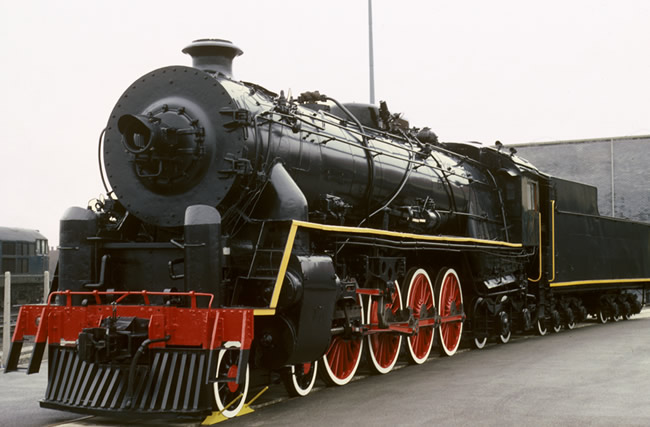 The 'Chinese locomotive' having undergone a programme of restoration.