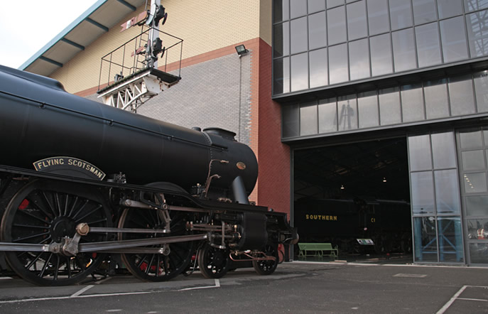 Scotsman looking quite different in wartime black in 2011at the museum