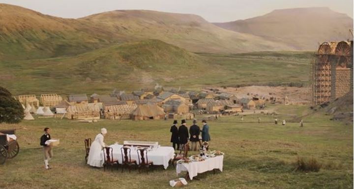The Ribblehead Viaduct and Jericho Settlement as depicted in ITV’s drama