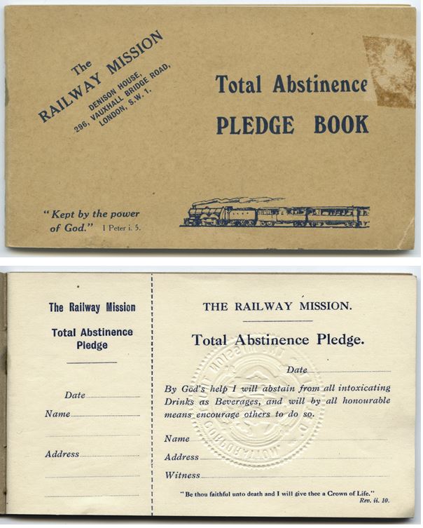 MISS/1/10/1 Railway Mission Total Abstinence Pledge Book