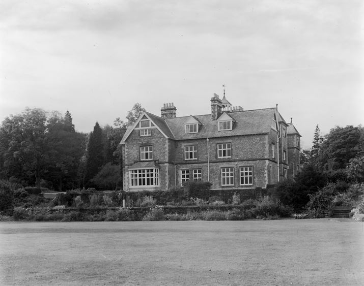 South side aspect of Hampsfield House, 1946