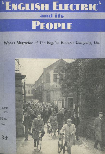 Front cover of English Electric Magazine, June 1946
