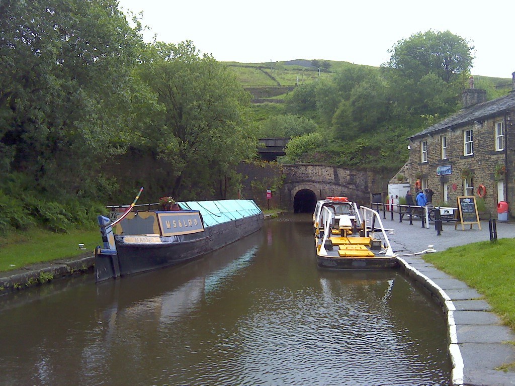 A very narrow MS&L boat by Standedge tunnel