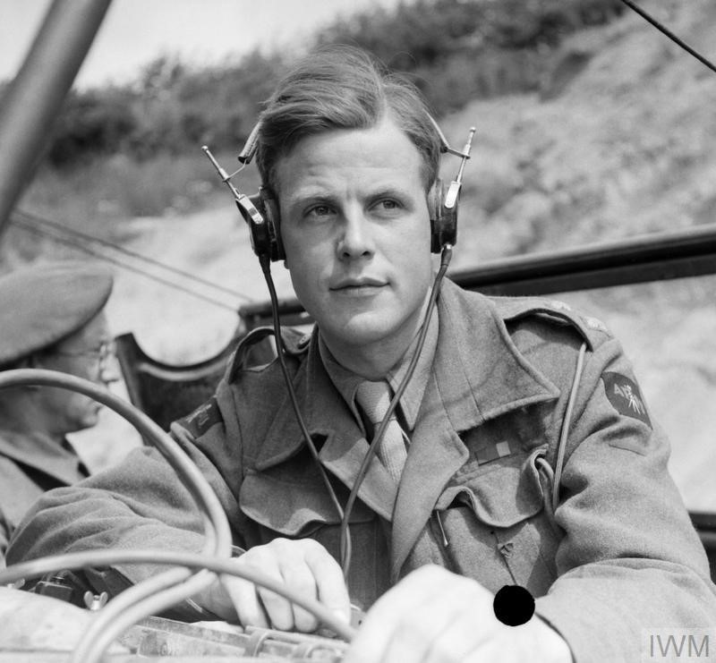 Lieutenant Peter Handford, a sound recordist with the Army Film Unit