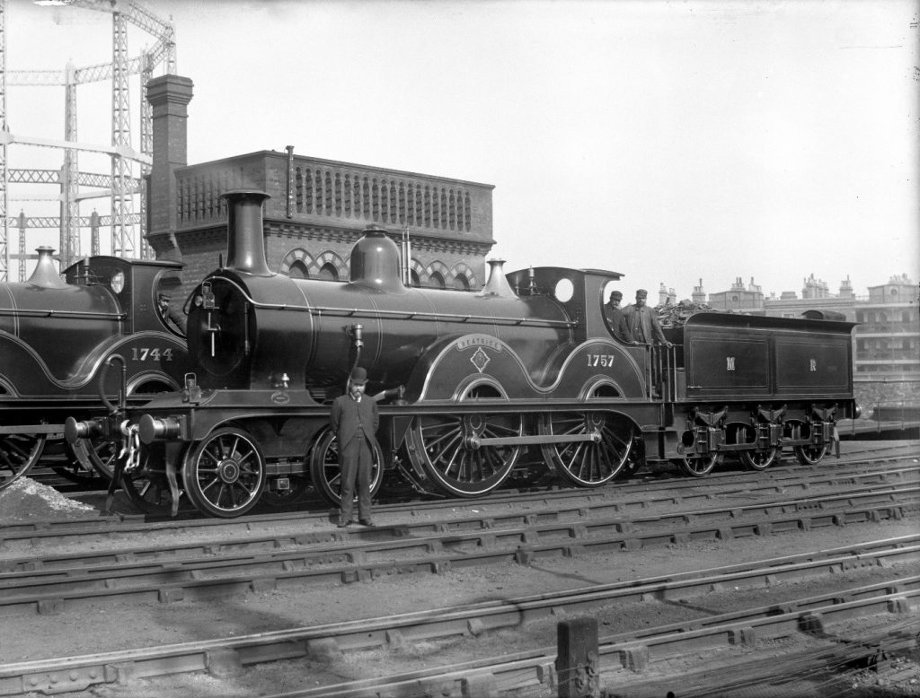 Midland Railway 4-4-0 steam locomotive number 1757 “Beatrice”