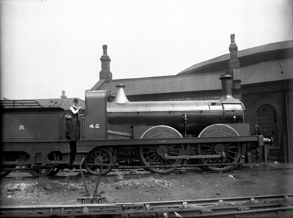 Great Northern Railway 0-4-2 steam locomotive number 45