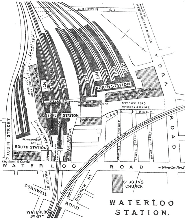 Plan for Waterloo Station (1888)