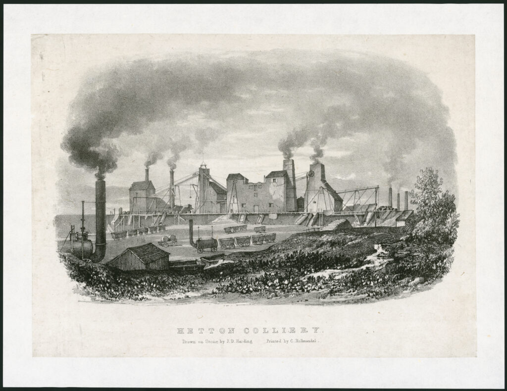 Print depicting Hetton Colliery