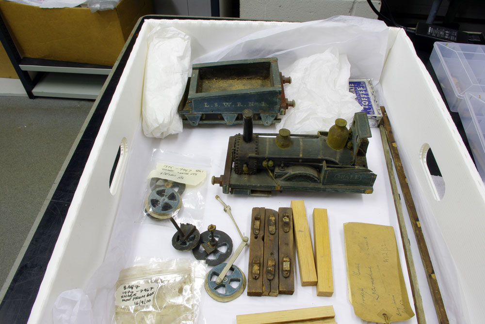 Part dismantled “Shark” ready for conservation treatment