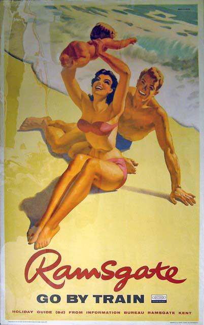 Poster, British Railways (Southern Region), 'Ramsgate' by Alan Durman, 1959