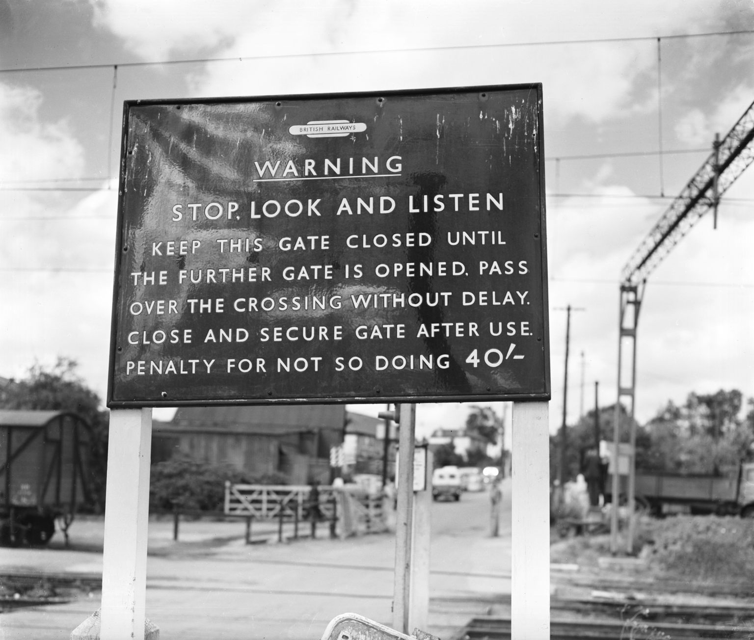 Level Crossing Warning Sign, 1961.