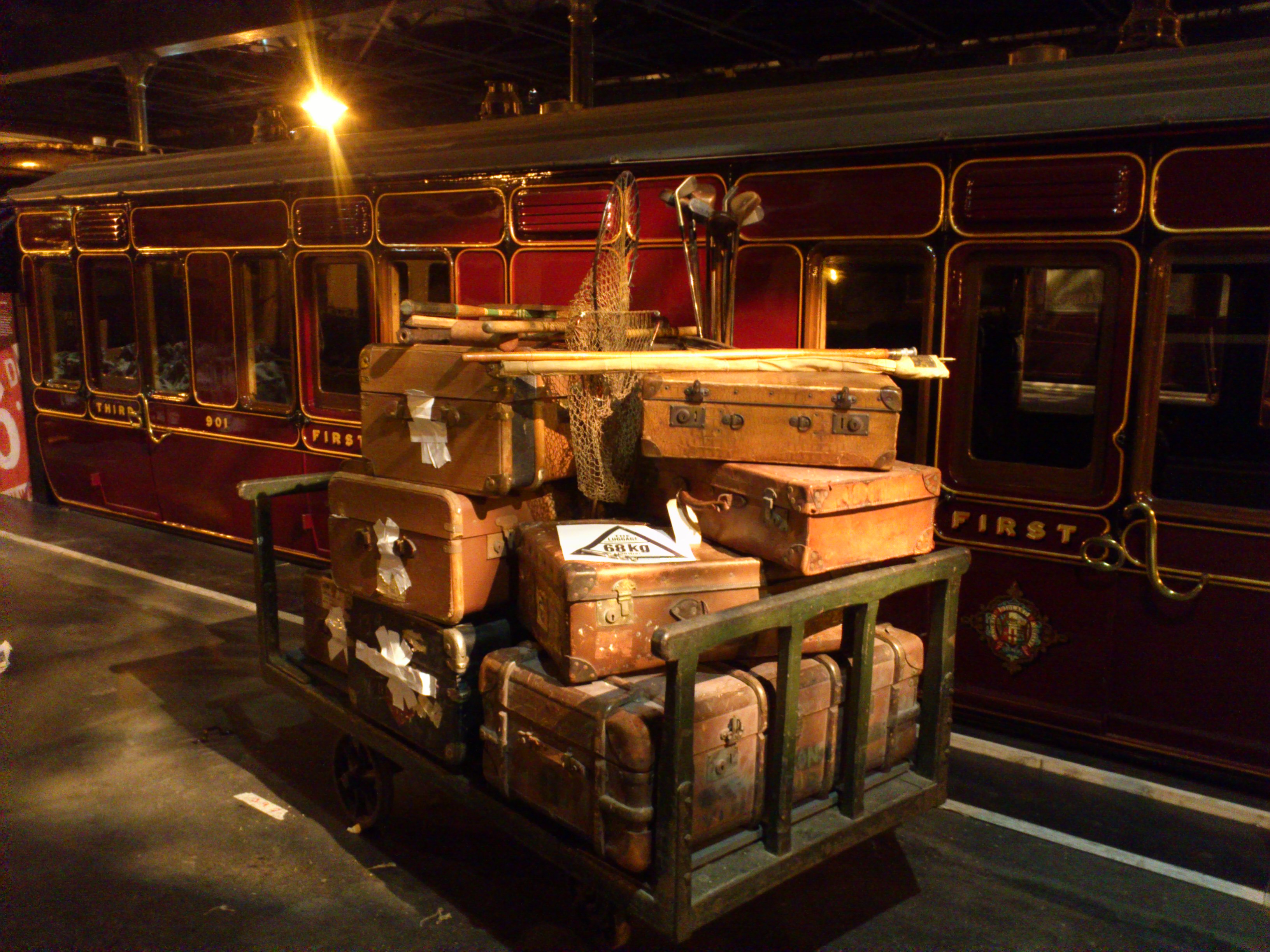 On Wednesday and Thursday we started to put together the passenger platform installations. Here's a completed one, looking great in the new lighting that we installed before Christmas.