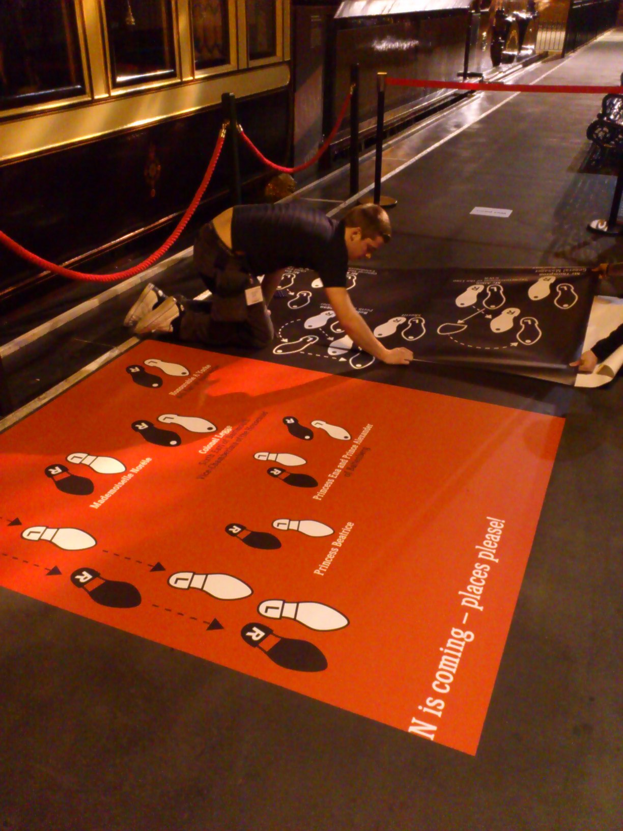 On Friday we laid our red carpet - fit for any king or queen!