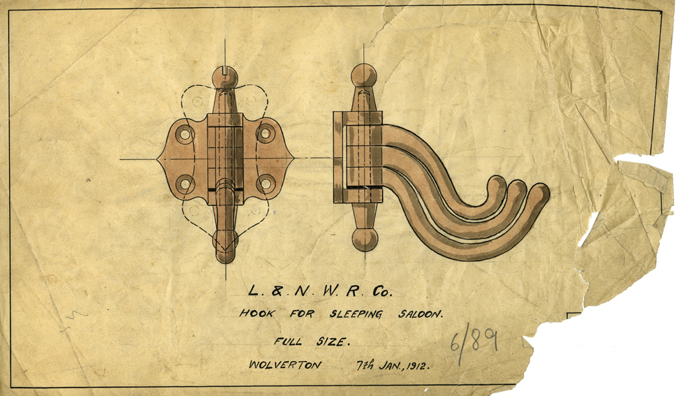 Drawing from the Wolverton Works archive