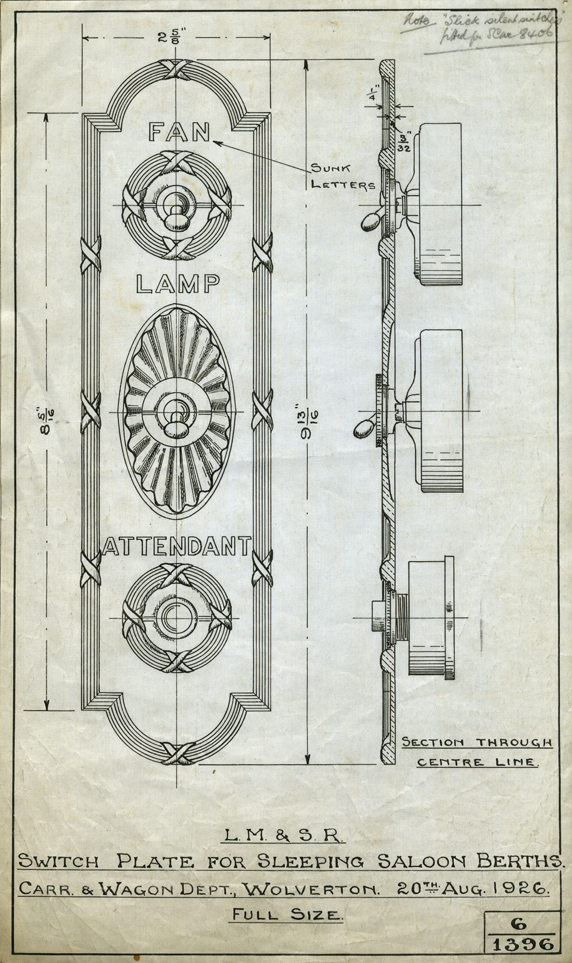 Drawing from the Wolverton Works archive