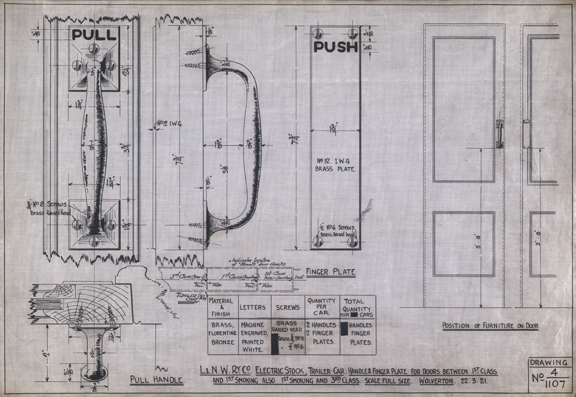 Drawing from the Wolverton Works archive