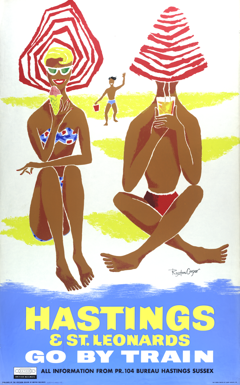 British Railway poster using summer imagery to promote rail travel. © National Railway Museum / SSPL.