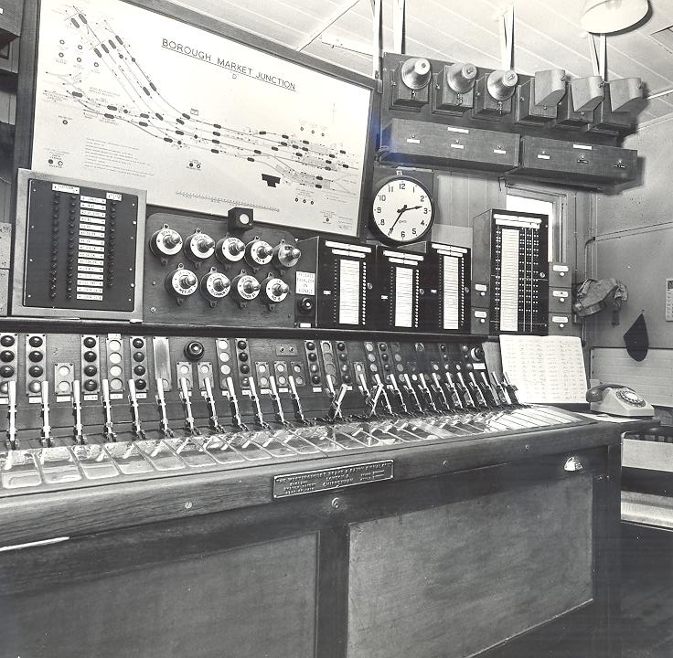 The 35 lever singnal frame, at the heart of Britain's busiest signal box. 