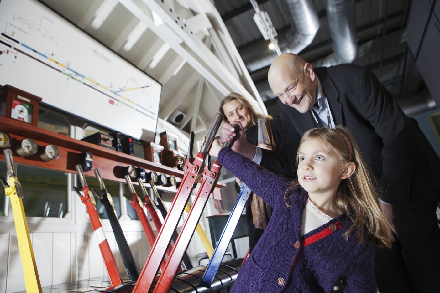 Young and not so young signallers at NRM Central.