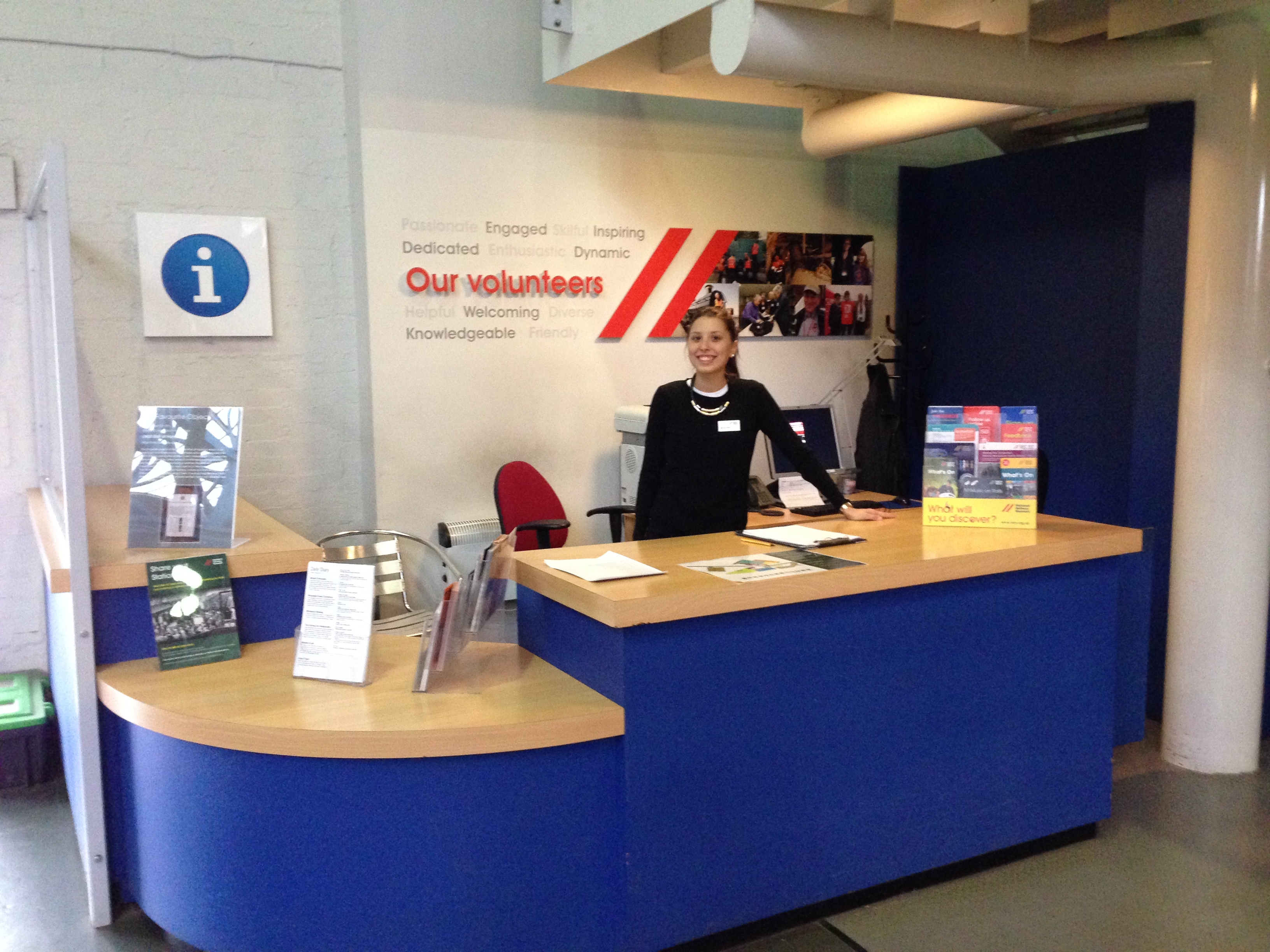 Manning the Information Point in Great Hall