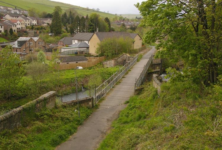 Galashiels before the project.
