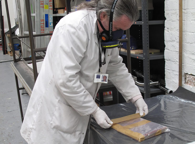 Preparation of the books before freezing