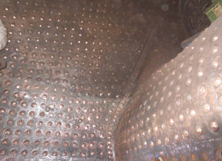 The inner firebox gleaming after cleaning on 20 May.
