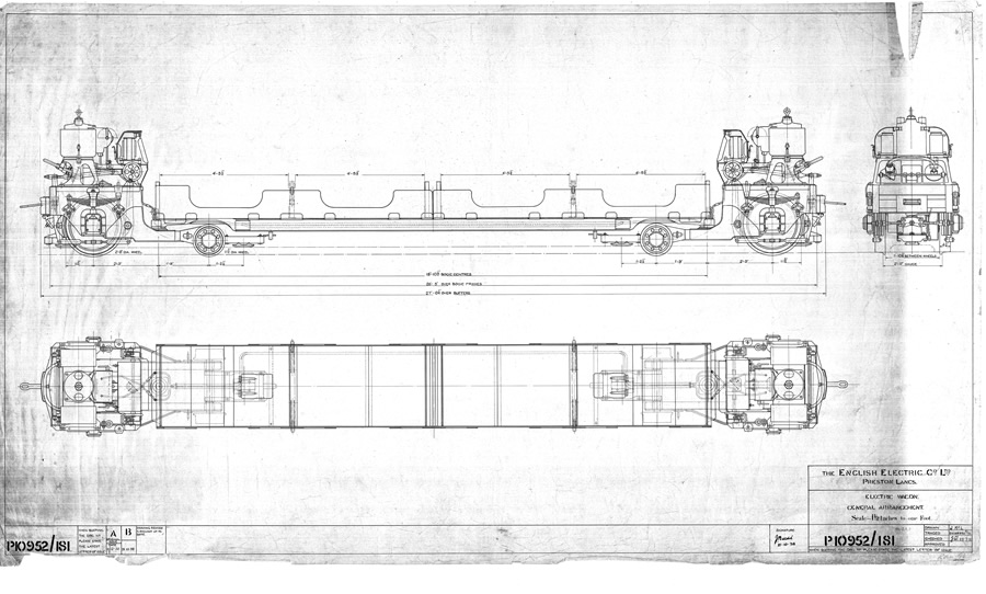 Electric wagon Post Office (London) Railway, 1938 (Ref: GEC/2/2/2/140)