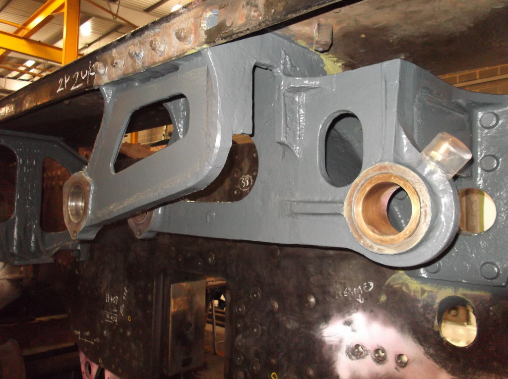 Painting of examined parts around the frames continues.