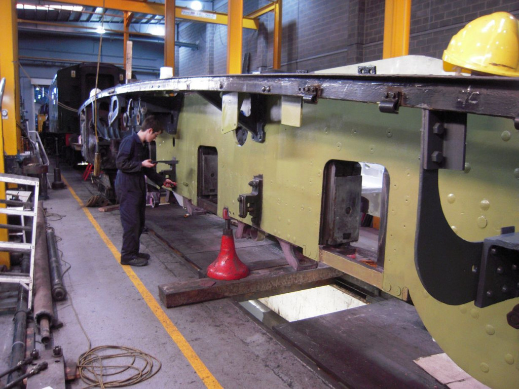 Primer on the outside of the left hand frames.