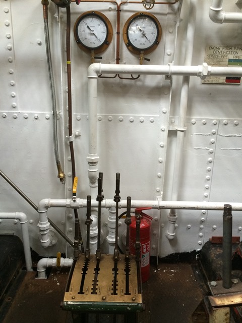 The controls of 'the Danny'