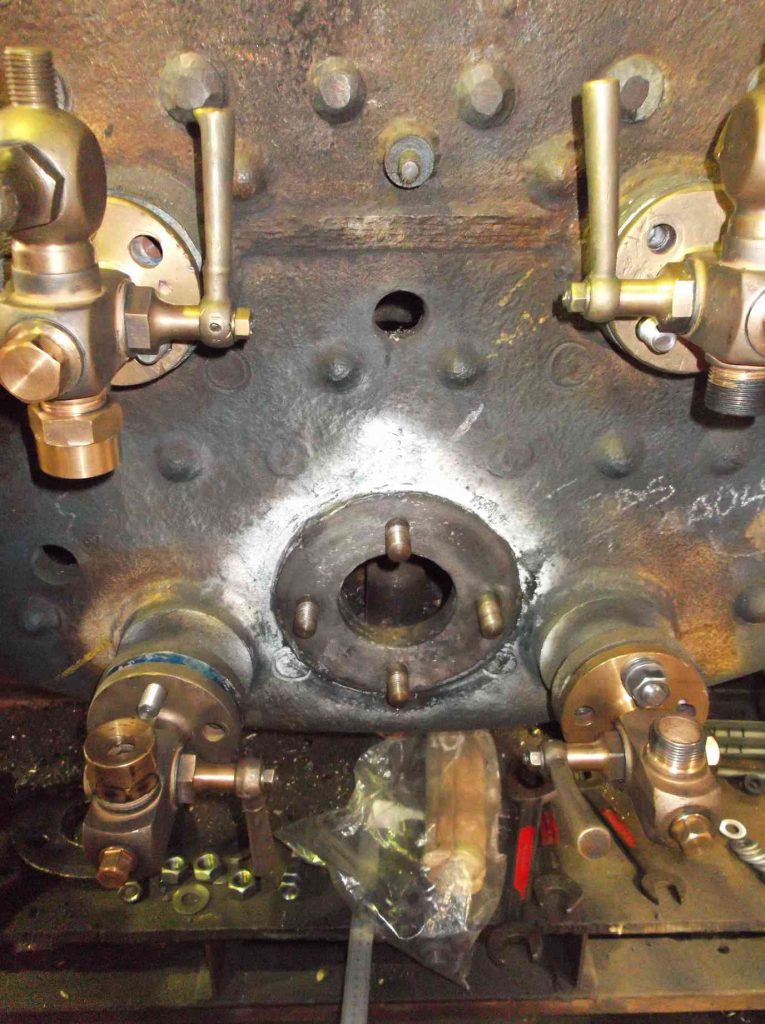 Details of the boiler on loco Sir Nigel Gresley.