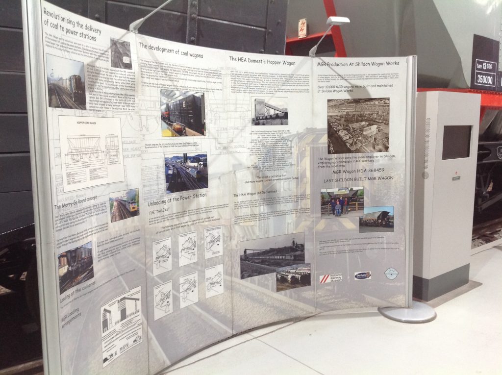Older interpretation panels at Locomotion