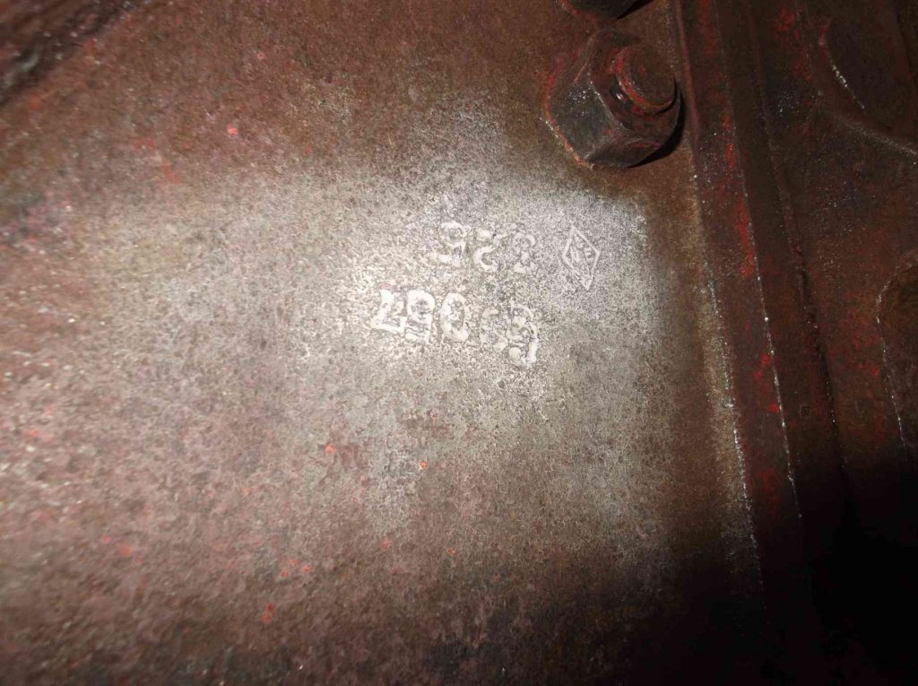 The rear bufferbeam of the tender