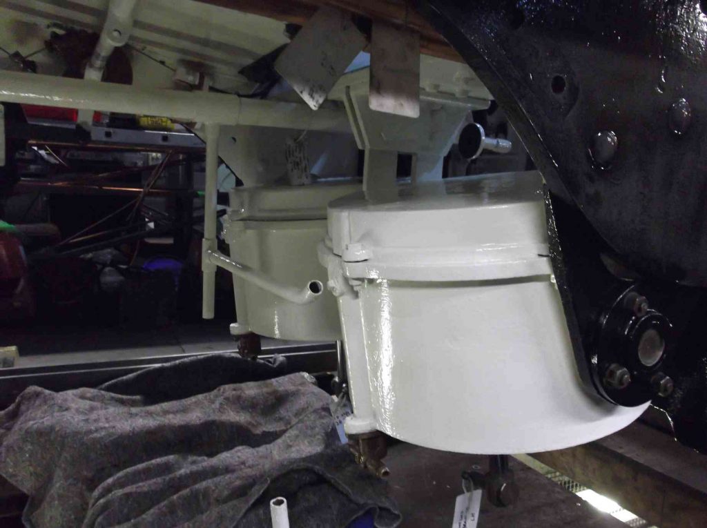 The vacuum brake cylinders have been refitted