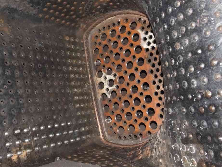 The firebox tubeplate