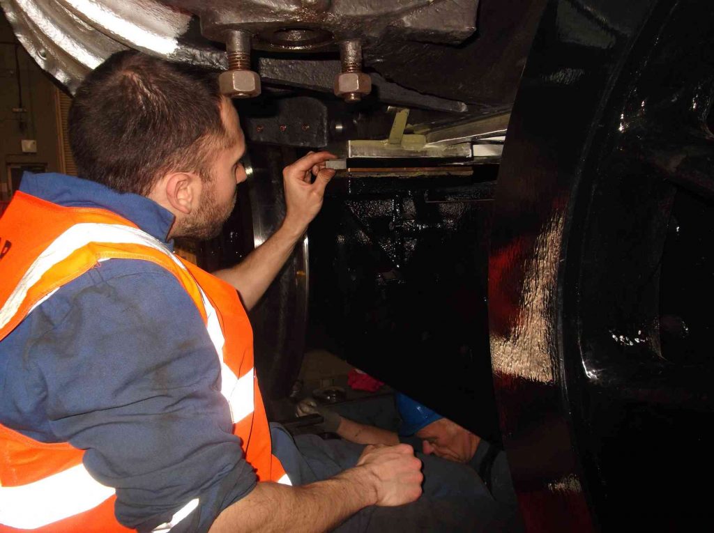 The bogie the sidebearer gaps are measured